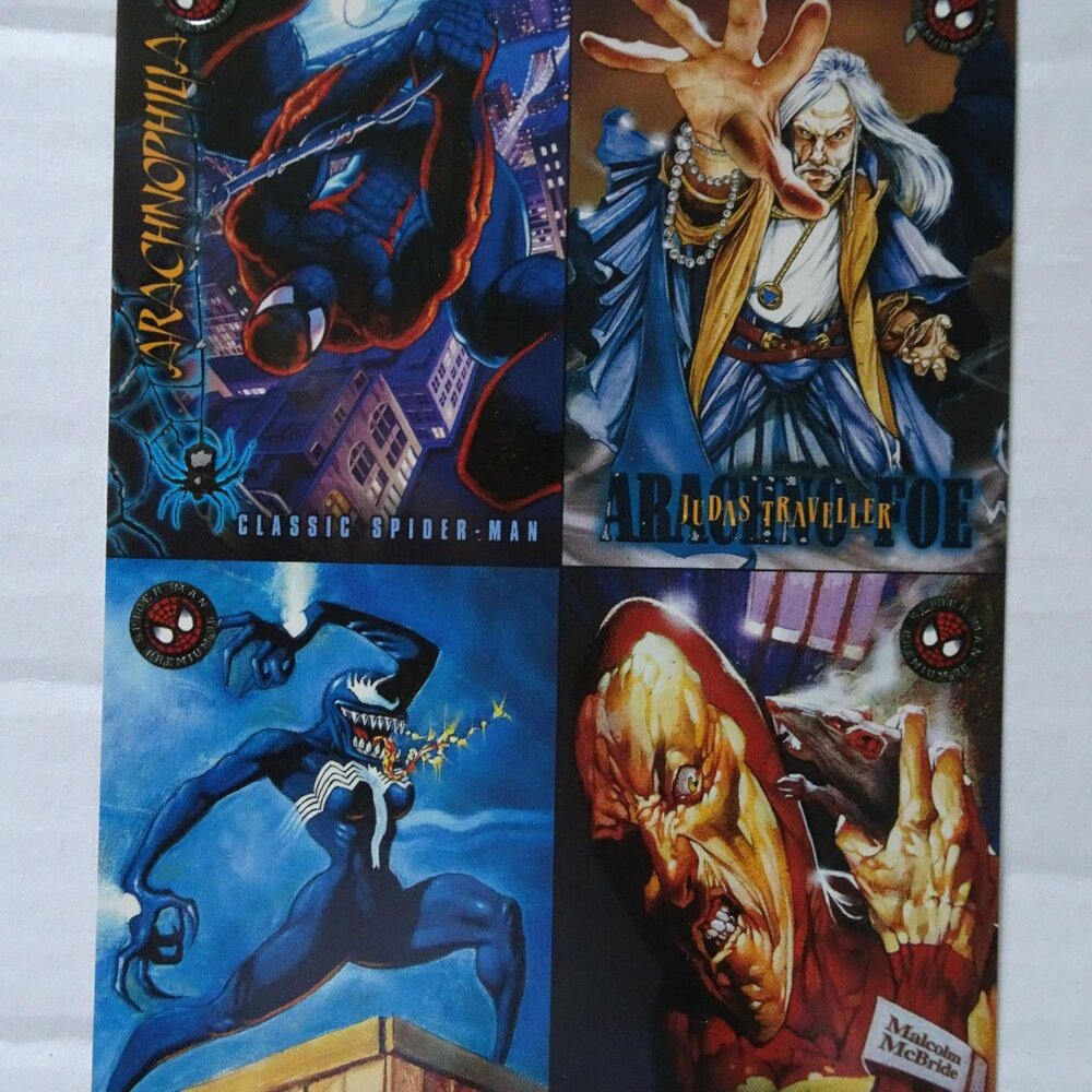 Spider-Man Premium '96 Eternal Evil - Uncut Promo Sheet - Spider-Man, She-Venom